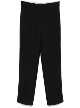 Hebe Studio брюки из ткани кади, черный