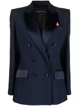 Hebe Studio двубортный блейзер, синий