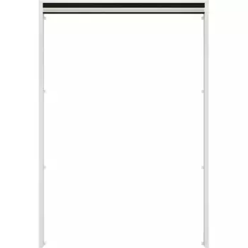 Hecht International плиссированные мансардные жалюзи, непрозрачные, светозащита, ШxВ: 110x160 см, белый/черный