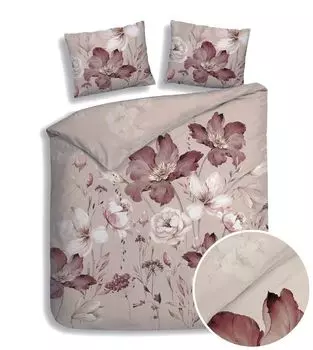 Heckett & Lane Mako Постельное белье сатин 135х200 Marie натуральные цветы баклажаны