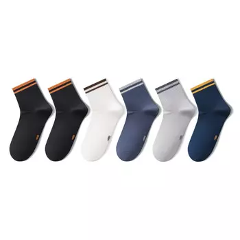 Heilan Home Hla HLA Мужские носки до колена, Черный/черный/белый/темно-серый/светло-серый/темно-синий