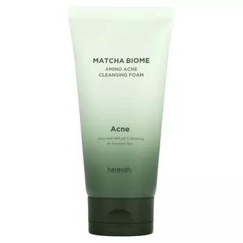 Heimish Matcha Biome Очищающая пенка от прыщей с аминокислотами, 5,29 унции (150 г)