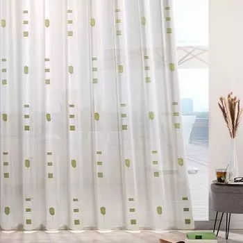 Heimtexland Магазин штор Web Scherli дымчатая лента для штор полупрозрачная свинцовая лента интернет-магазин готовых штор тюльпан натуральный Тип874 зеленый ВxШ 175x500 см