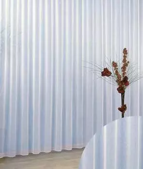 Heimtexland Магазины штор Шторы Sabl Белая прозрачная лента с рюшами Магазин штор Тип 96 Высота 150 см 600 см для декоративных Br. 190-240см, белый