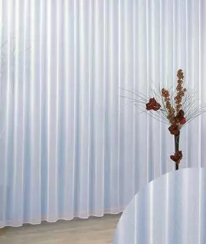 Heimtexland Магазины штор Шторы Sabl Белая прозрачная лента с рюшами Магазин штор Тип 96 Высота 225 см 300 см для декоративных Br. 100-130см, белый