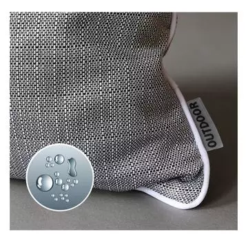 Heimtexland Уличная декоративная подушка Подушка для сиденья с эффектом лотоса водоотталкивающая уличная подушка Подушка для садового стула Подушка для спины Type676 45x45 см темно-серая