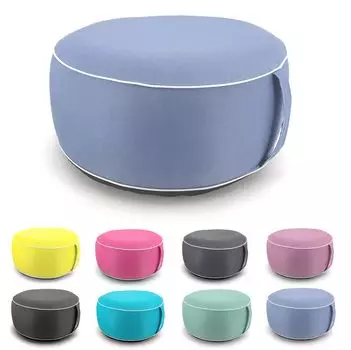 Heimtexland Уличная подушка для пуфа, надувной садовый табурет для отдыха, устойчивая к атмосферным воздействиям сумка-мешок для йоги, напольная подушка для йоги, тип 841, темно-синий