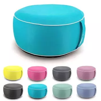 Heimtexland Уличная подушка для пуфа, надувной садовый табурет для отдыха, устойчивая к атмосферным воздействиям сумка-мешок для йоги, напольная подушка для йоги, тип 841, бирюзовый