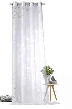 Heimtexland занавеска с люверсами, декоративная штора, украшение на окно, занавеска с птицей, тип 699, натуральный, В x Ш 245 x 140 см