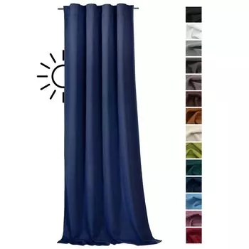 Heimtexland затемняющая штора, термозавеса, многофункциональная лента, декоративная штора, непрозрачная, затемняющая, изоляционная, декоративная штора, тип 139, темно-синий