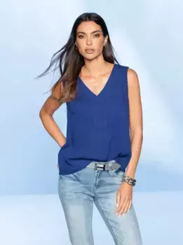Heine блузка топ, синий