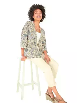 Heine блузка-жакет, изумрудный