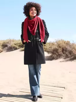 Heine дафлкот, черный