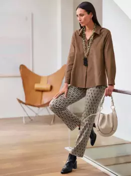 Heine длинная блузка, коричневый