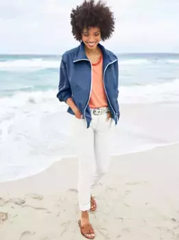 Heine длинная куртка, без капюшона, джинсовый