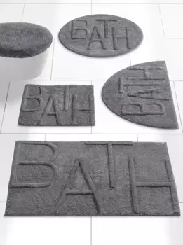 Heine домашний коврик для ванной Heine home Туалетный набор из двух предметов без выреза, серый