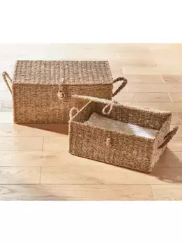 Heine домашний ящик для хранения вещей, набор из 2 шт Heine home 50+40х26+20х35+28 см, цвет natur