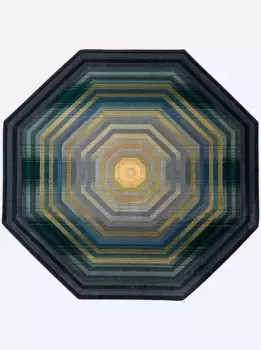 Heine домашний тканый ковер эффективная цветовая гамма Heine home 90х155 см, цвет grau-grn-blau