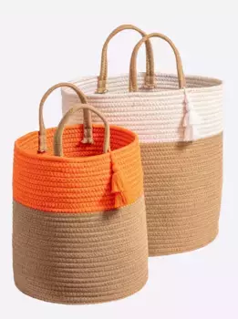 Heine домашняя корзина для хранения вещей Heine home 35 + 29х48 + 40х35 + 29 см, цвет natur-bunt