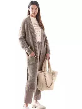 Heine кардиган, цвет Dunkeltaupe-Taupe-Meliert