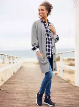 Heine кардиган, цвет Grau-Meliert