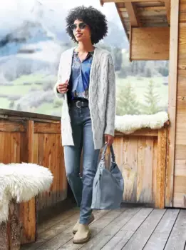 Heine кардиган, цвет Hellgrau-Meliert