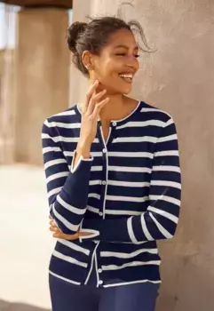 Heine кардиган, цвет Marine-Wei-Gestreift