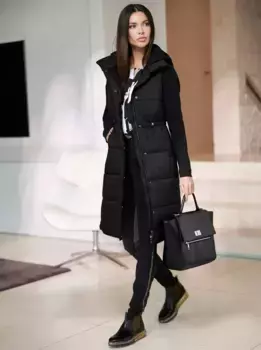 Heine короткий жилет, черный