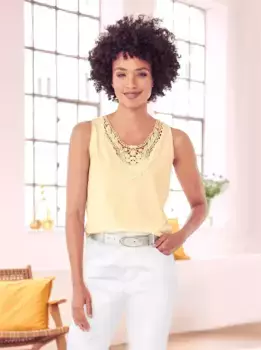 Heine кружевной топ, цвет Zitrone