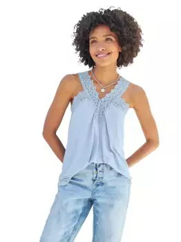 Heine кружевной топ, голубой