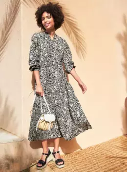 Heine макси платье "платье с принтом", черный