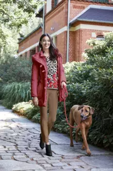 Heine парка с капюшоном, бордовый