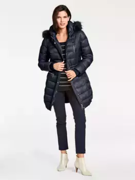 Heine парка с капюшоном, цвет морской волны