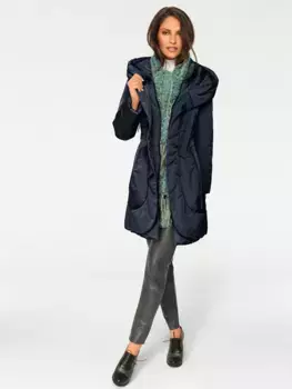 Heine парка с капюшоном, цвет морской волны