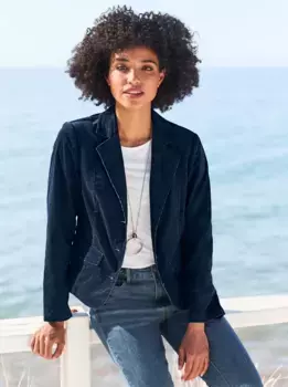 Heine пиджак-блейзер "бархатный пиджак", синий