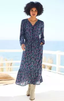 Heine платье-рубашка "платье с принтом", темно-синий