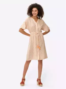 Heine платье с принтом "платье с принтом", цвет Apricot-Ecru-Bedruckt