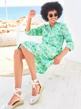 Heine платье с принтом "платье с принтом", зеленый