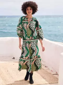 Heine платье с принтом "платье с принтом", оливковый