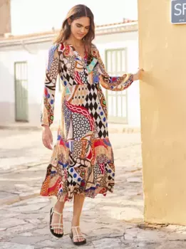 Heine платье с принтом "платье с принтом", синий