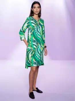Heine платье с принтом "платье с принтом", зеленый