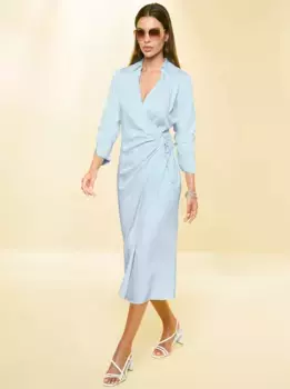 Heine платье с запахом "платье", голубой