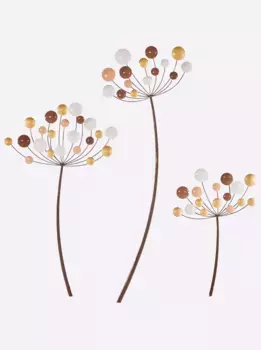 Heine предмет украшения домашней стены Heine home 57 + 65 + 70х80 + 121 + 155х1 см, коричневый