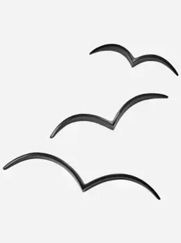 Heine предмет украшения домашней стены Heine home 28,5 + 37 + 45,5х4 + 4 + 5х5,5 + 7,5 + 8 см, черный