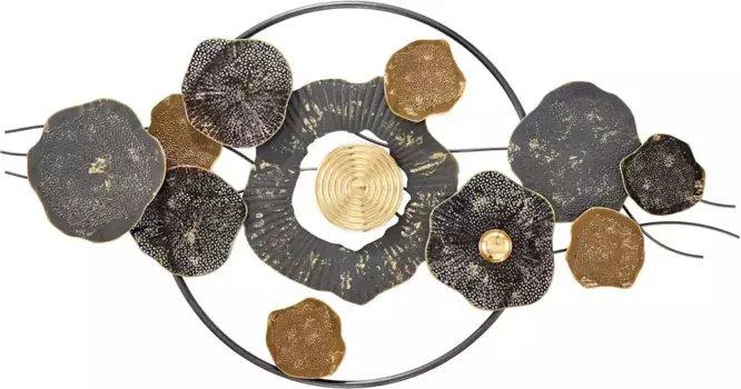 Heine предмет украшения домашней стены Heine home 123х64х6,5 см, цвет grau-goldfarben