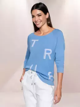 Heine свитер с круглым вырезом "Пуловер", белый