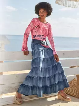 Heine свитер с круглым вырезом "Пуловер", бежевый