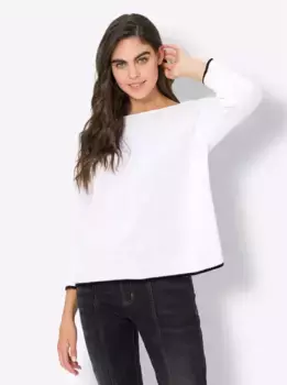 Heine свитер с рукавами 3/4 "Пуловер", белый