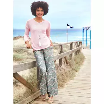 Heine Свитер с V-образным вырезом "Пуловер", цвет Hellros