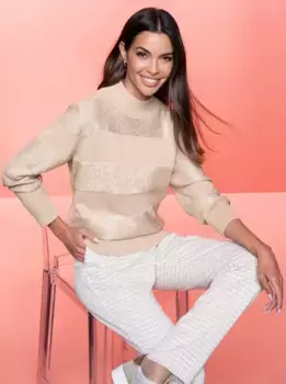 Heine свитер с воротником стойкой "Пуловер", бежевый